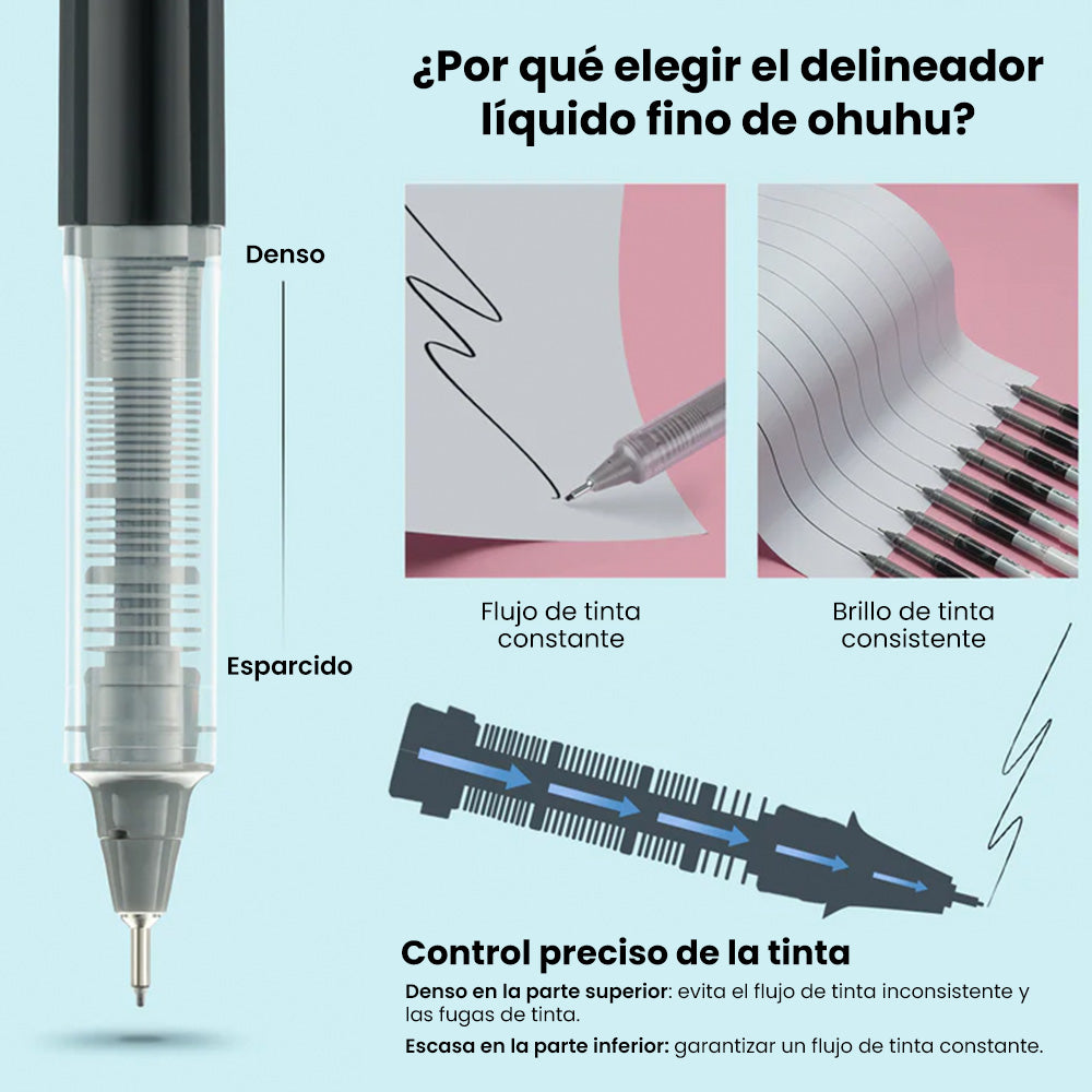 OHUHU KOHALA TIRALINEAS DE PUNTA FINA PAQUETE DE 9