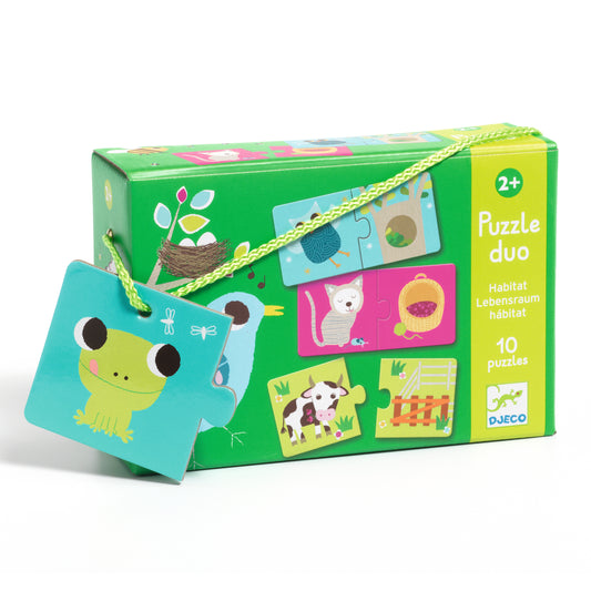 Puzzle duo Hábitat - 20 piezas