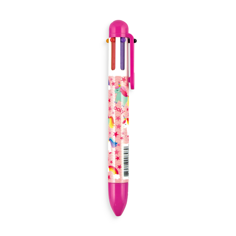 Boligrafo 6 colores Unicornios