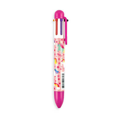 Boligrafo 6 colores Unicornios