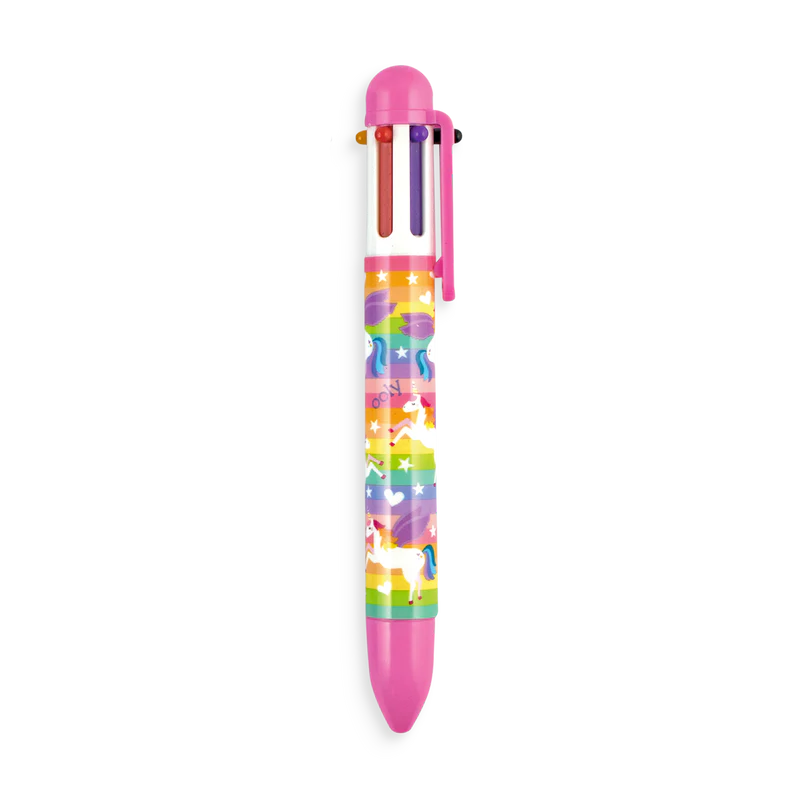 Boligrafo 6 colores Unicornios