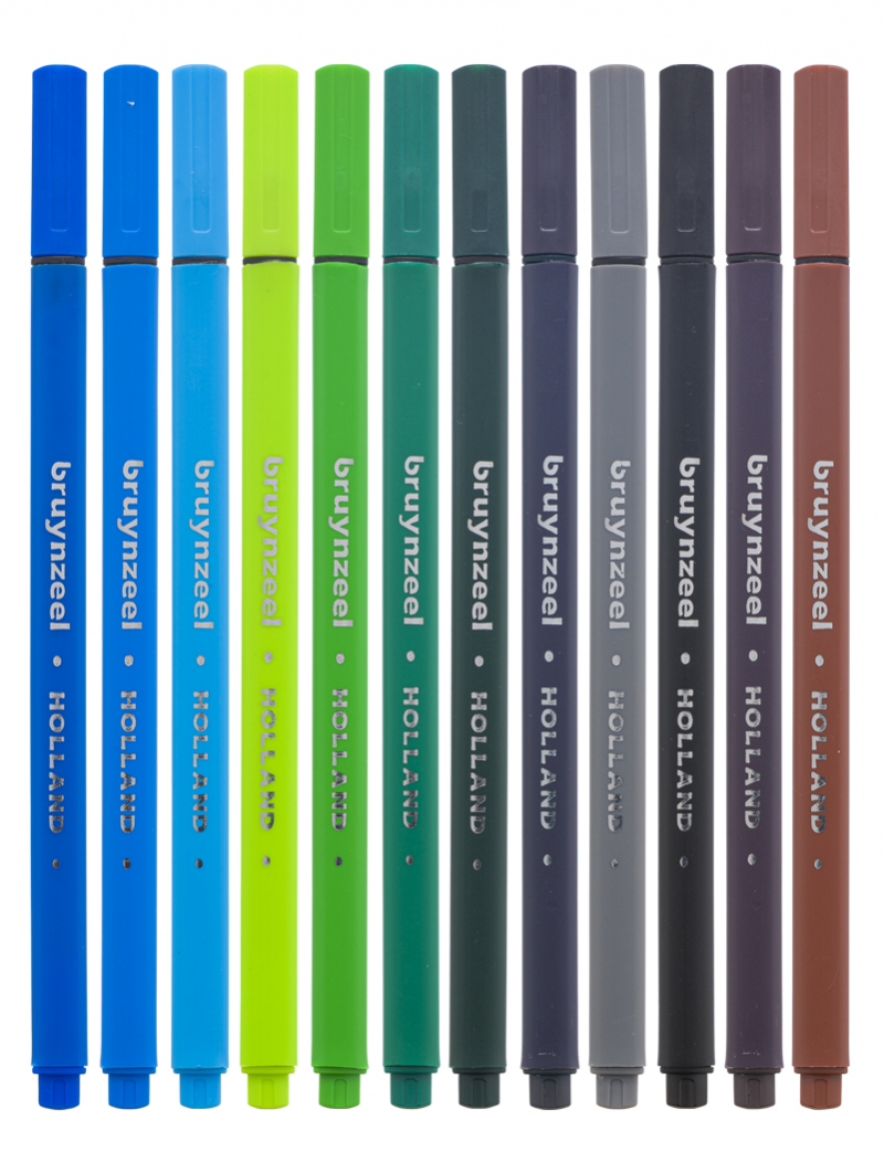 Marcadores Punta Fina Bruynzeel Set 24 Colores
