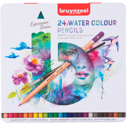 Set de 24 Lápices de colores Acuarelables Expression
