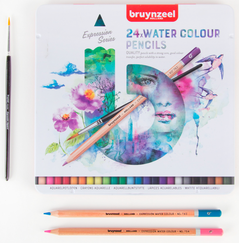 Set de 24 Lápices de colores Acuarelables Expression