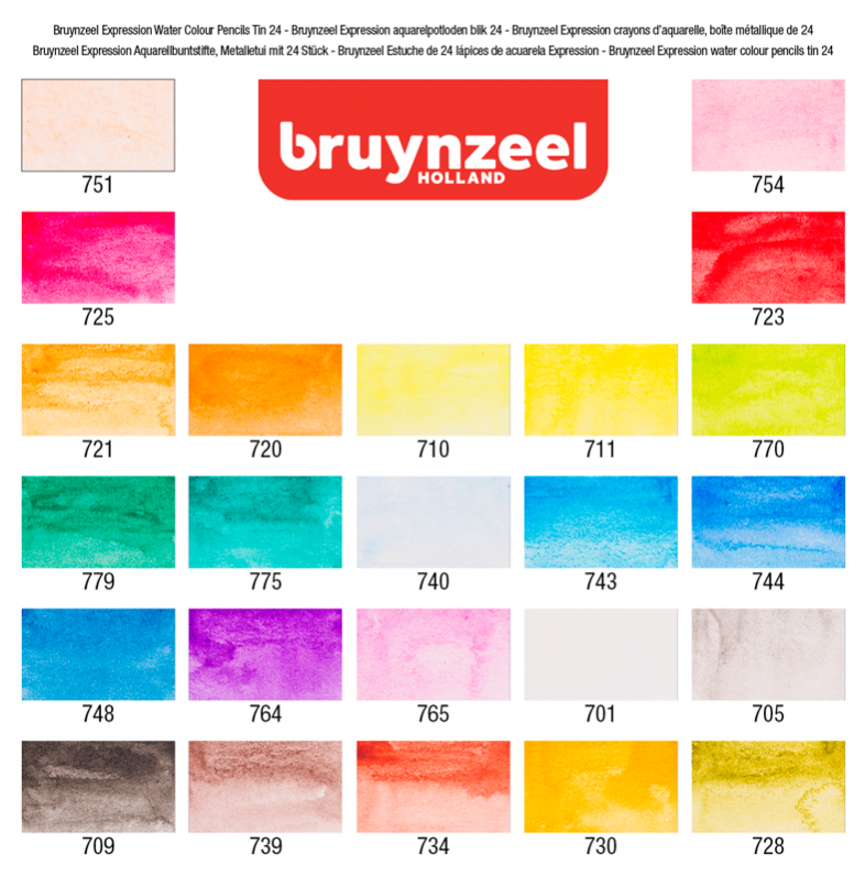 Set de 24 Lápices de colores Acuarelables Expression