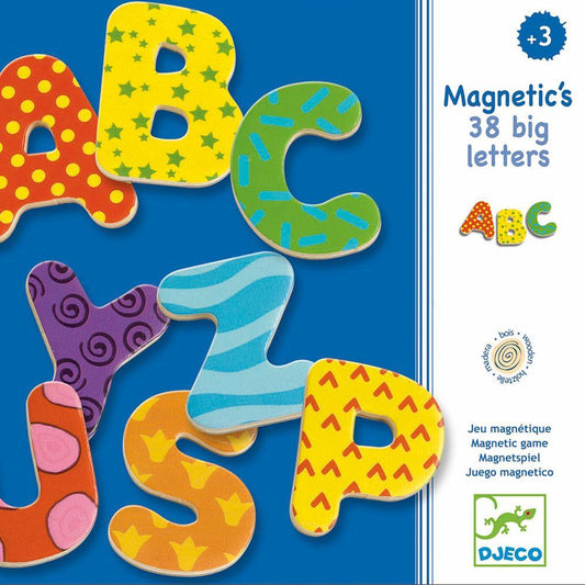 Juego Madera Magnético con 38 letras ABC