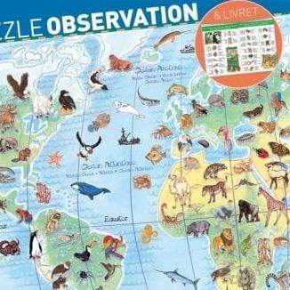 Puzzle Observación Mundo de Animales 100 piezas