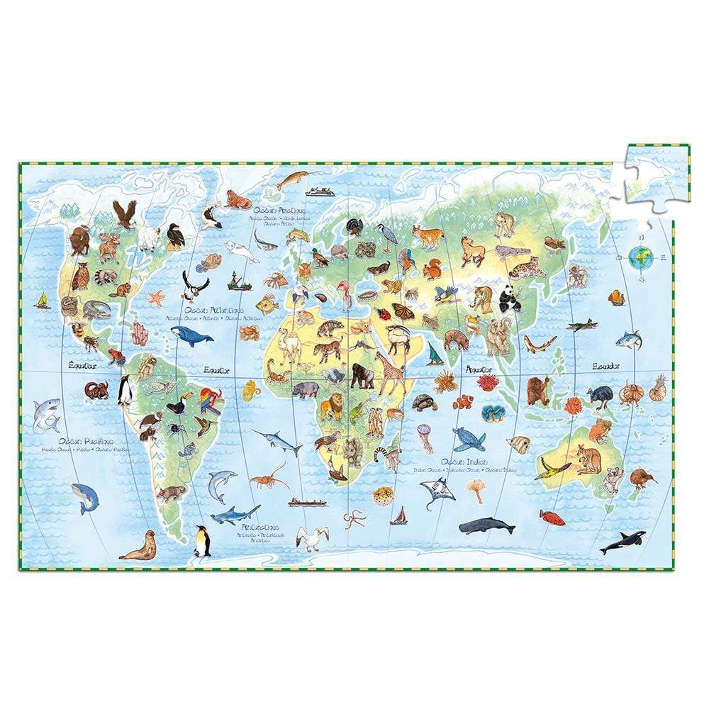 Puzzle Observación Mundo de Animales 100 piezas