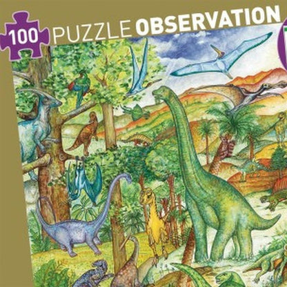 Puzzle Observación Dinosaurios 100 Piezas