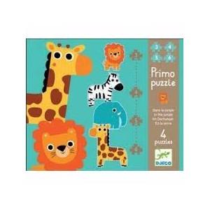 Puzzle Progresivo En la jungla - 4 puzzles de 3,4,5 y 6 pz.