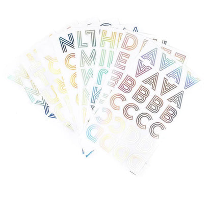 Set Stickers Alfabeto - Deco Rainbow
