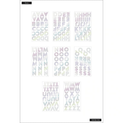 Set Stickers Alfabeto - Deco Rainbow