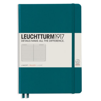 Libreta Mediana Tapa Dura Composición Pacific Green