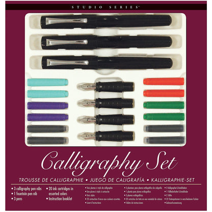 Set Caligráfico Studio con tintas