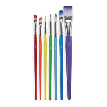 Set 7 Pinceles Pintura Nylon