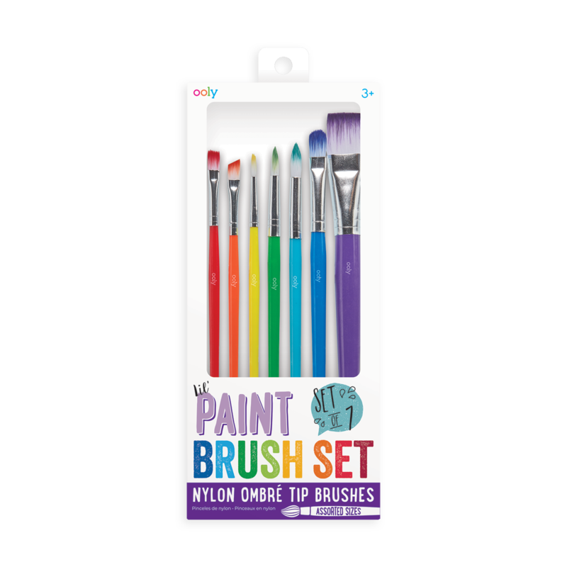 Set 7 Pinceles Pintura Nylon