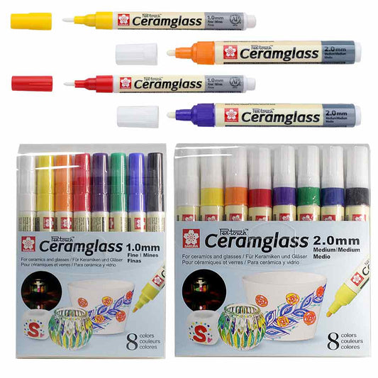 Marcadores para cerámicas y vidrios Ceramglass punta 1 mm