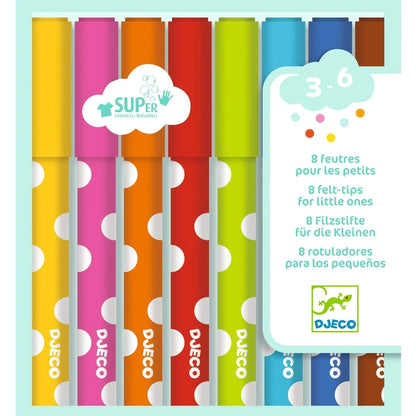 Set de 8 Lápices Suaves de Fieltro para niños pequeños
