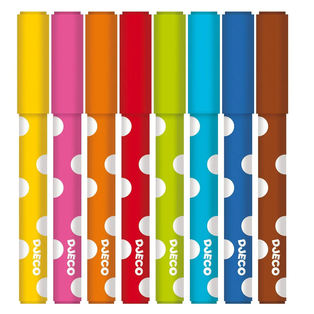 Set de 8 Lápices Suaves de Fieltro para niños pequeños