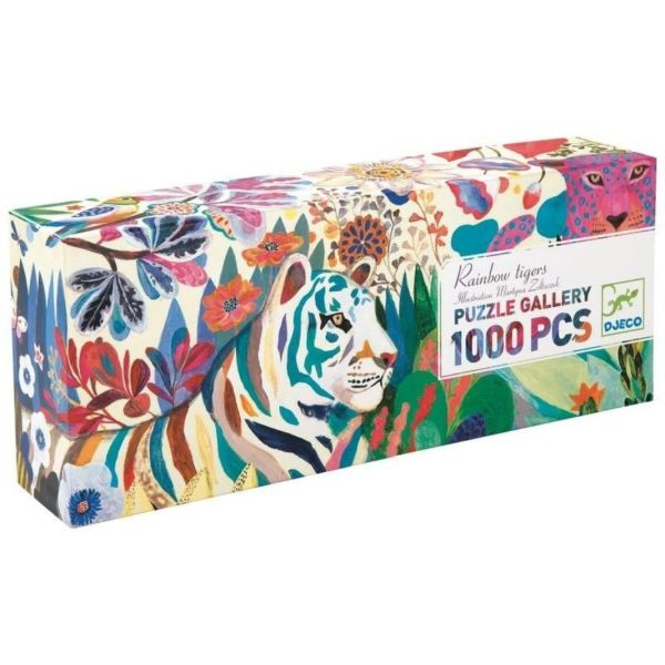 Puzzle Gallery Rainbow Tigers 1000 piezas