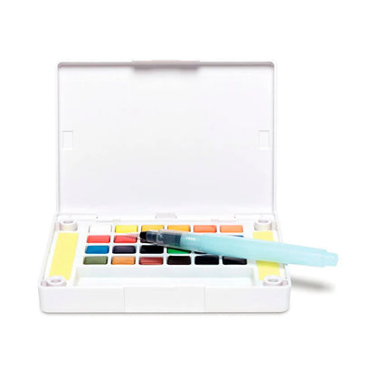 Set de Acuarela en pastillas Koi 24 colores con water brush