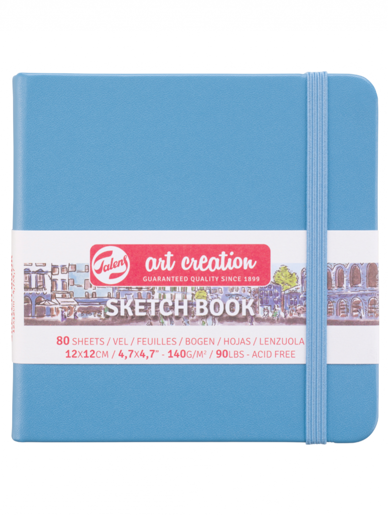 Libreta Sketchbook 12*12  cm  Lake Blue
