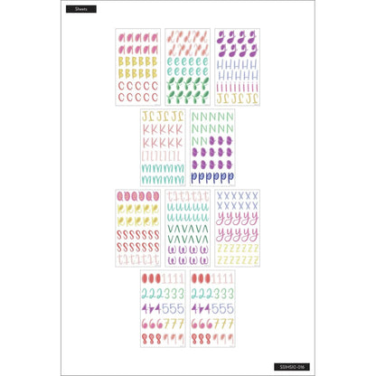 Set Stickers Alfabeto - Colores