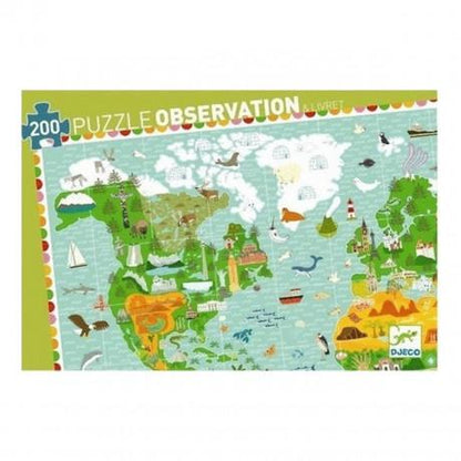 Puzzle Observación Alrededor del mundo 200 Piezas