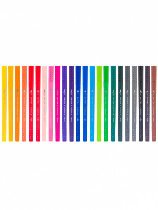Marcadores Punta Fina Pincel Bruynzeel 24 Colores