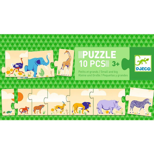 Puzzle Duo Pequeños y Grandes Animales