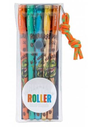 Set de 5 roller tinta gel Dino world