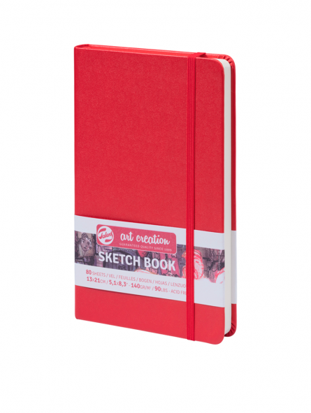 Libreta Sketchbook 13x21 cm Red