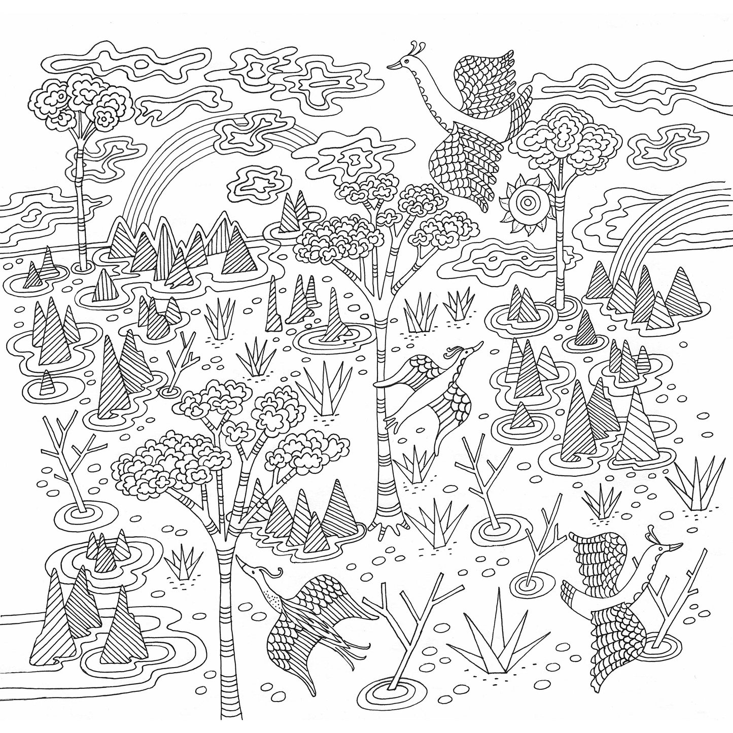 Libro para Colorear Zen garden