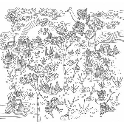Libro para Colorear Zen garden