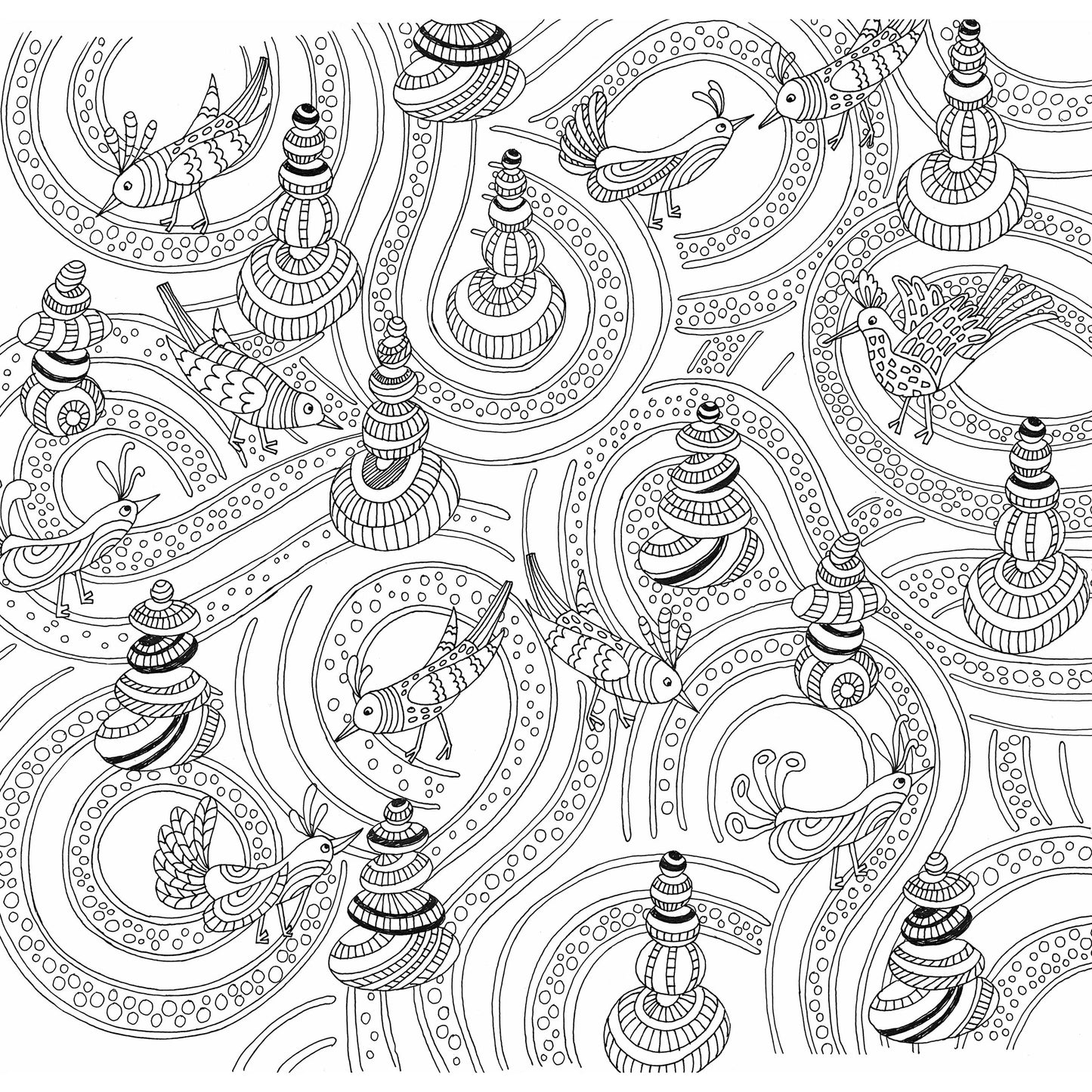 Libro para Colorear Zen garden