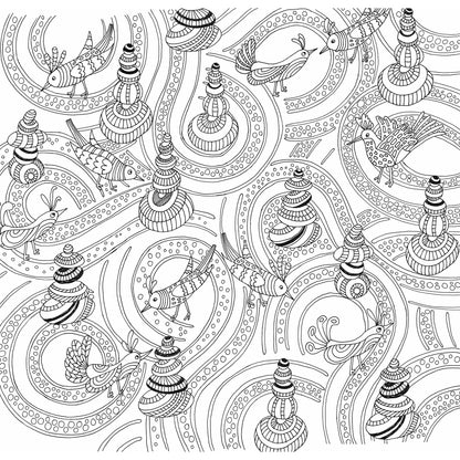 Libro para Colorear Zen garden